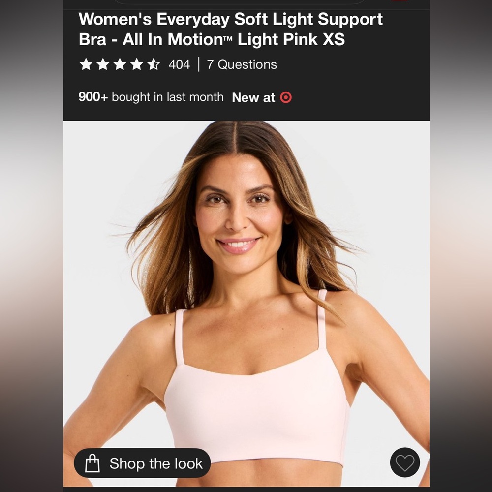All in Motion Light Pink Everyday Bra